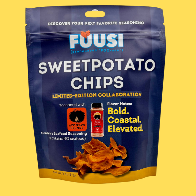 Avonya's Blends Sentry's Seafood Seasoning x FUUSI Sweetpotato Chips