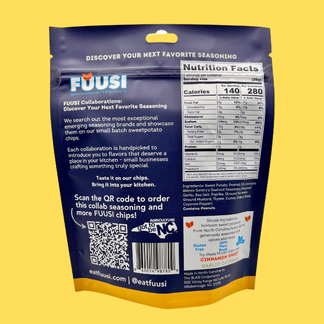 Avonya's Blends Sentry's Seafood Seasoning x FUUSI Sweetpotato Chips