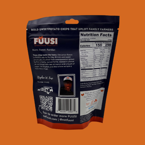 2oz FUUSI Cinnamon Sweet Sweetpotato Chips