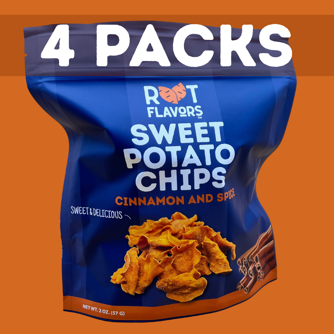 Root Flavors 2oz Cinnamon and Spice Sweet Potato Chips