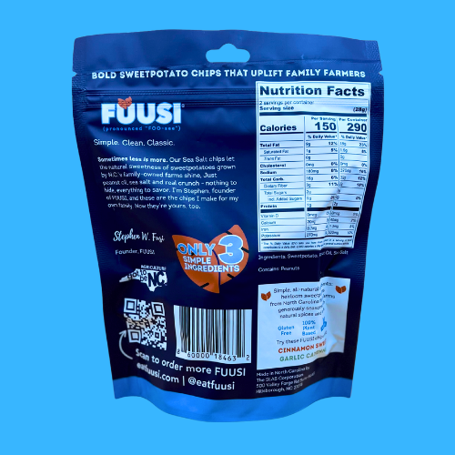 2oz FUUSI Sea Salt Sweetpotato Chips